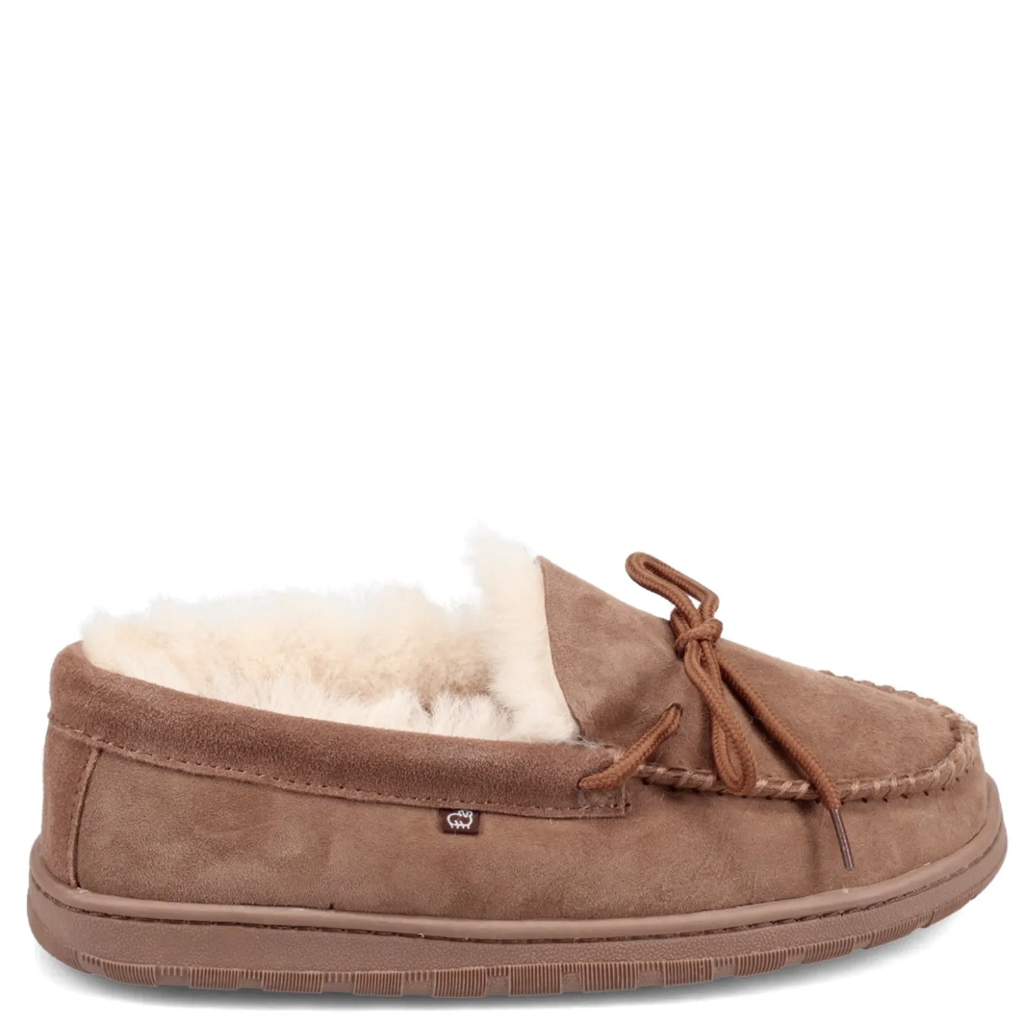 Slip-On Shoes*Lamo Men's , Doubleface Moccasin Slipper Chestnut