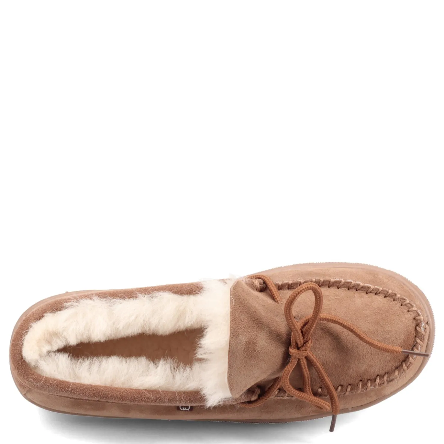 Slip-On Shoes*Lamo Men's , Doubleface Moccasin Slipper Chestnut