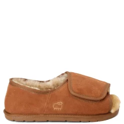 Slippers*Lamo Men's , Open Toe Wrap Slipper Chestnut