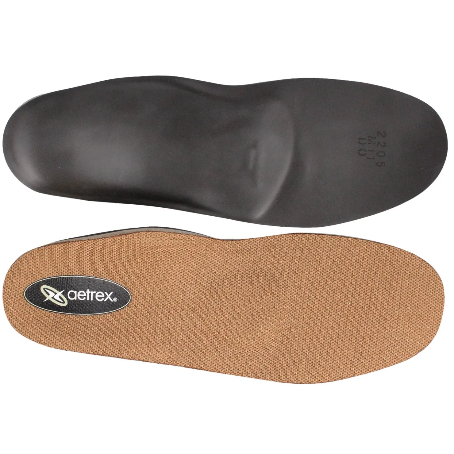 Insoles*Aetrex Men's Lynco by , Memory Foam Ortho Cup/Support Neutral Brown Multi