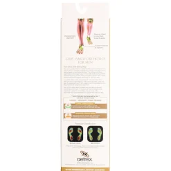 Insoles*Aetrex Men's Lynco by , Memory Foam Ortho Cup/Support Neutral Brown Multi