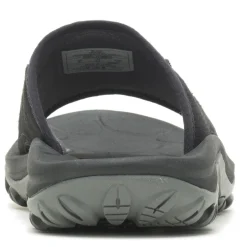 Slides*Merrell Men's , Huntington Leather Slide Sandal Black Leather