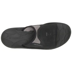 Slides*Merrell Men's , Huntington Leather Slide Sandal Black Leather
