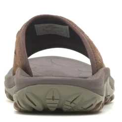Slides*Merrell Men's , Huntington Leather Slide Sandal Earth Leather