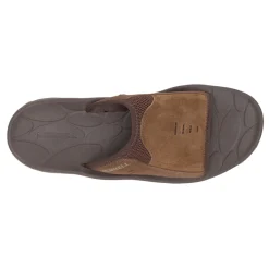 Slides*Merrell Men's , Huntington Leather Slide Sandal Earth Leather