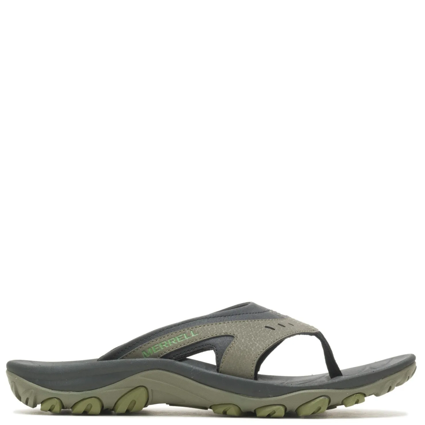 Flip Flops*Merrell Men's , Huntington Sport Flip Sandal Olive