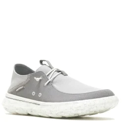 Slip-On Shoes*Merrell Men's , Hut Moc Canvas Slip-On Grey