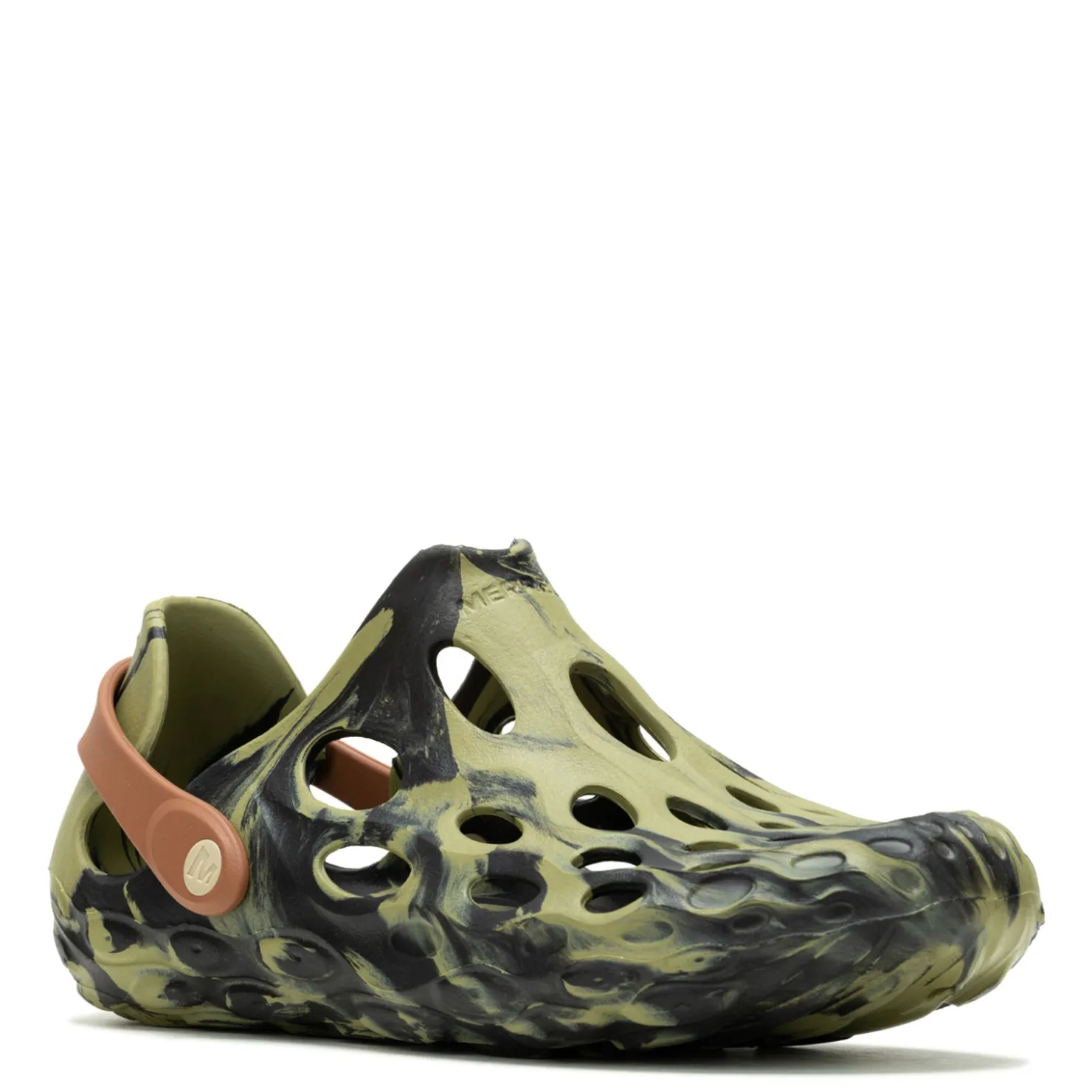 Sandals*Merrell Men's , Hydro Moc Water Shoe Black/Mosstone