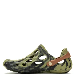 Sandals*Merrell Men's , Hydro Moc Water Shoe Black/Mosstone