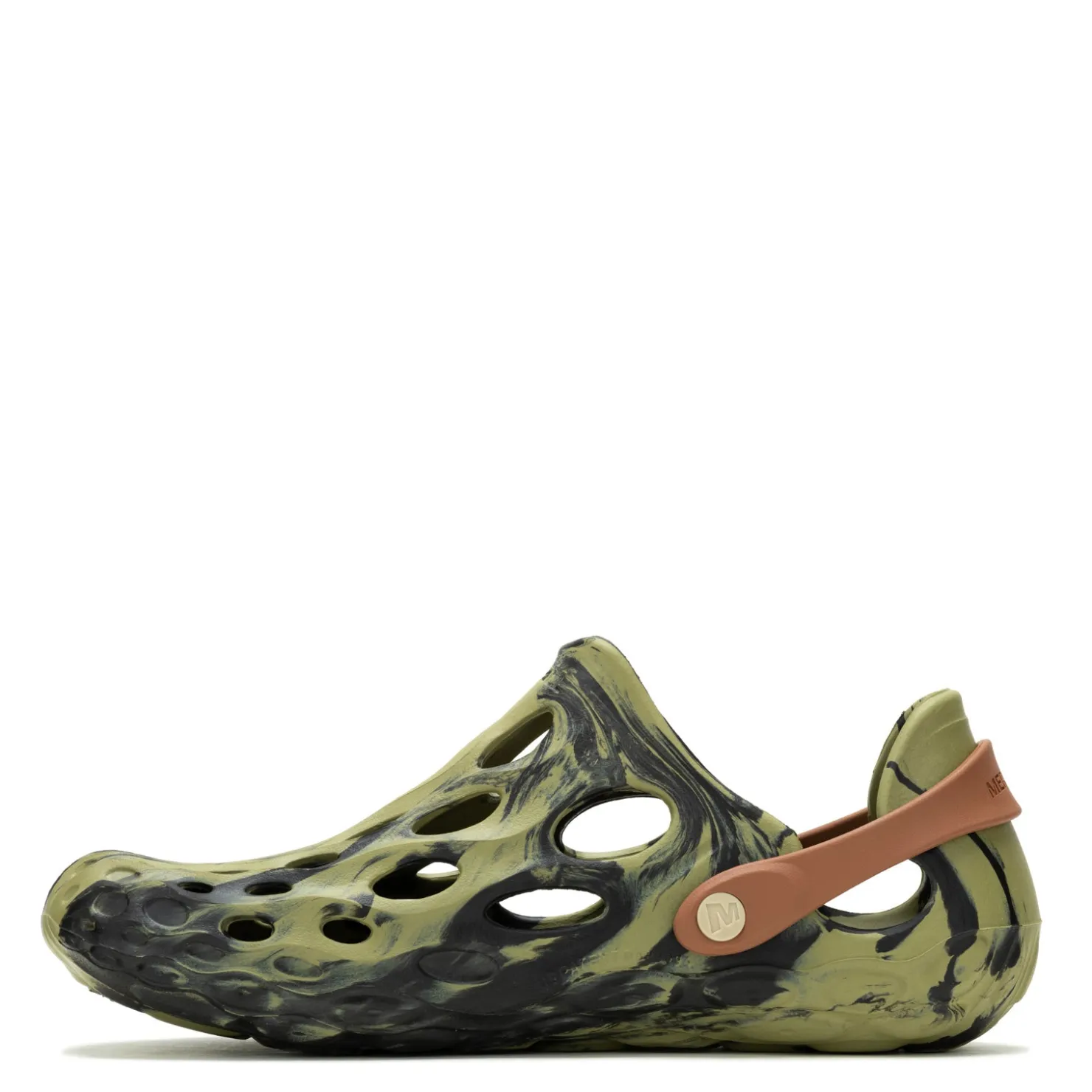 Sandals*Merrell Men's , Hydro Moc Water Shoe Black/Mosstone