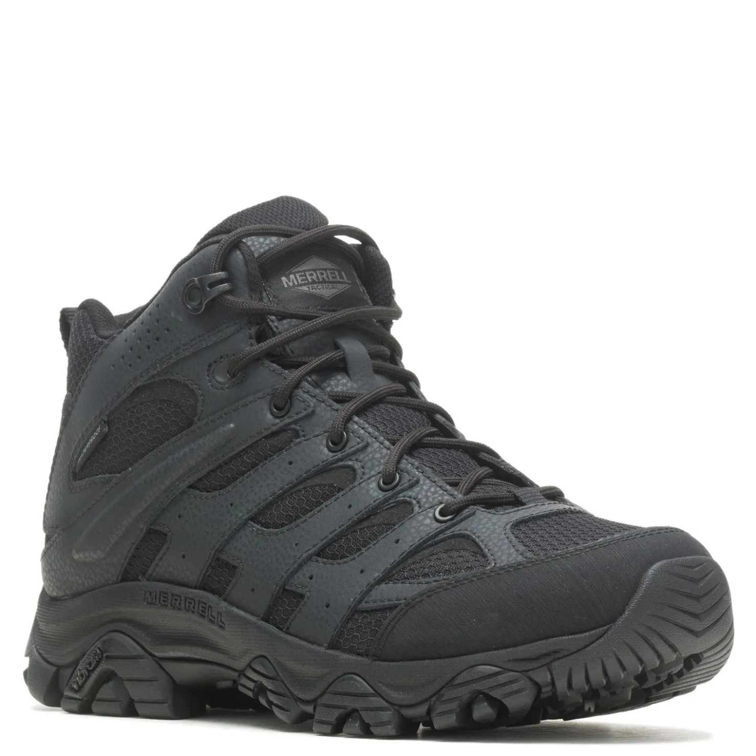 Work & Safety*Merrell Men's , Moab 3 Mid WP Tactical Work Boot Black