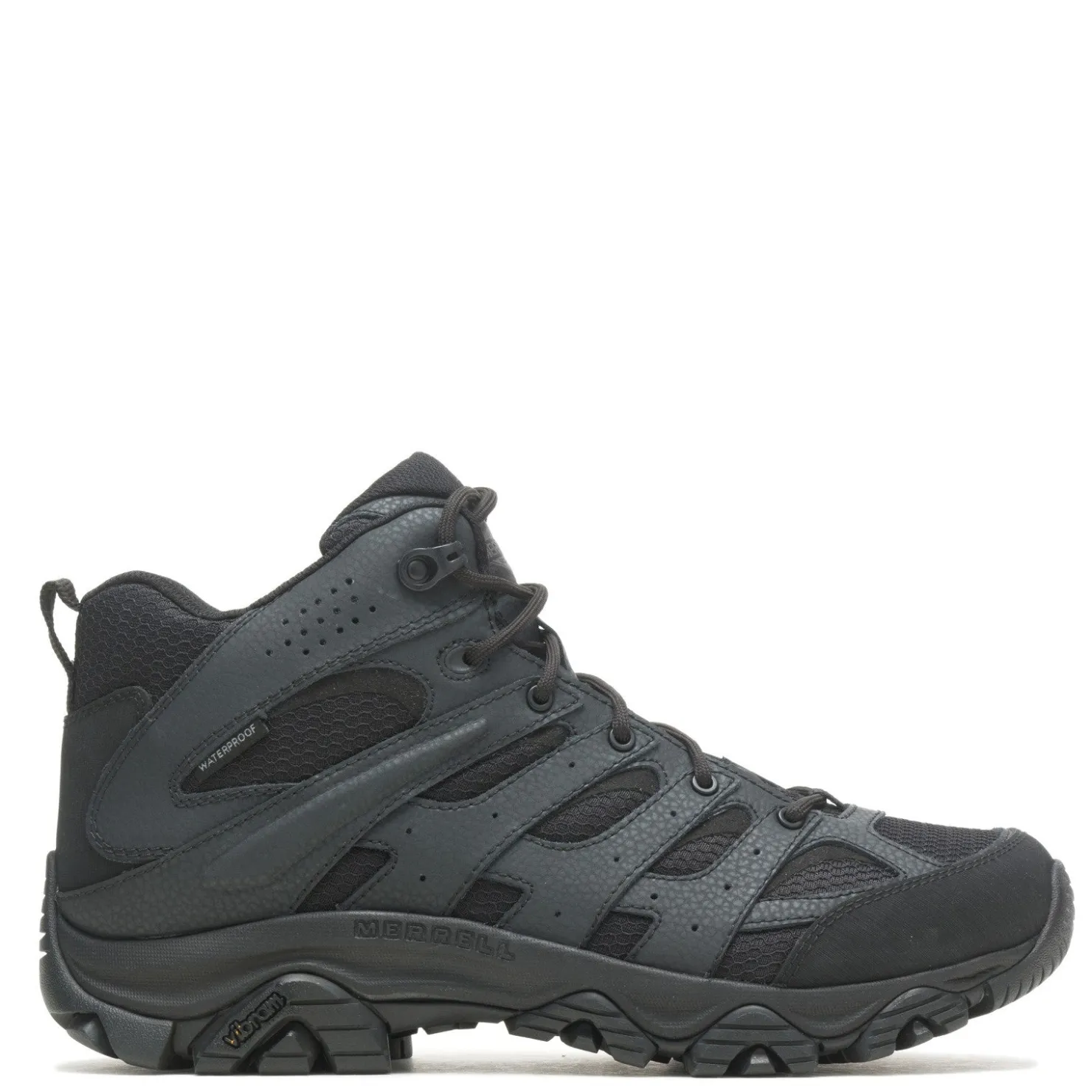 Work & Safety*Merrell Men's , Moab 3 Mid WP Tactical Work Boot Black