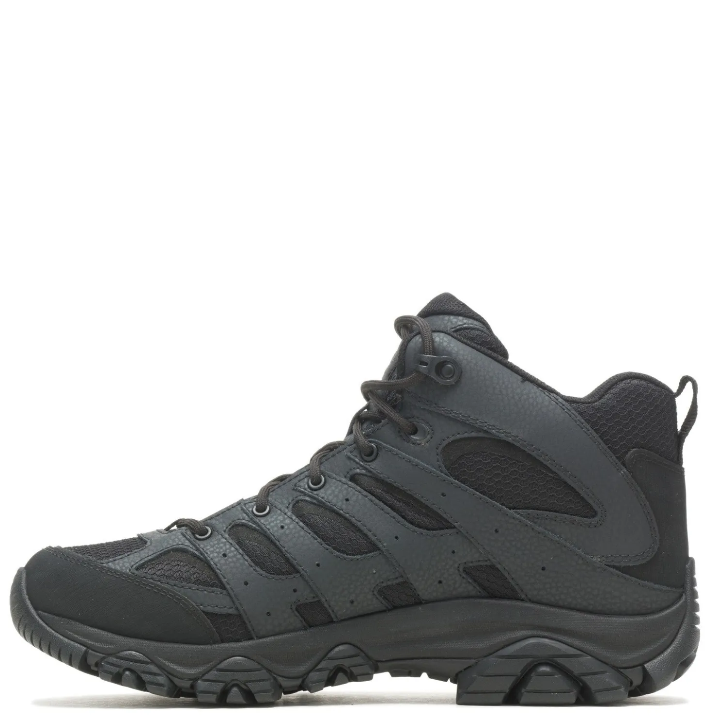 Work & Safety*Merrell Men's , Moab 3 Mid WP Tactical Work Boot Black