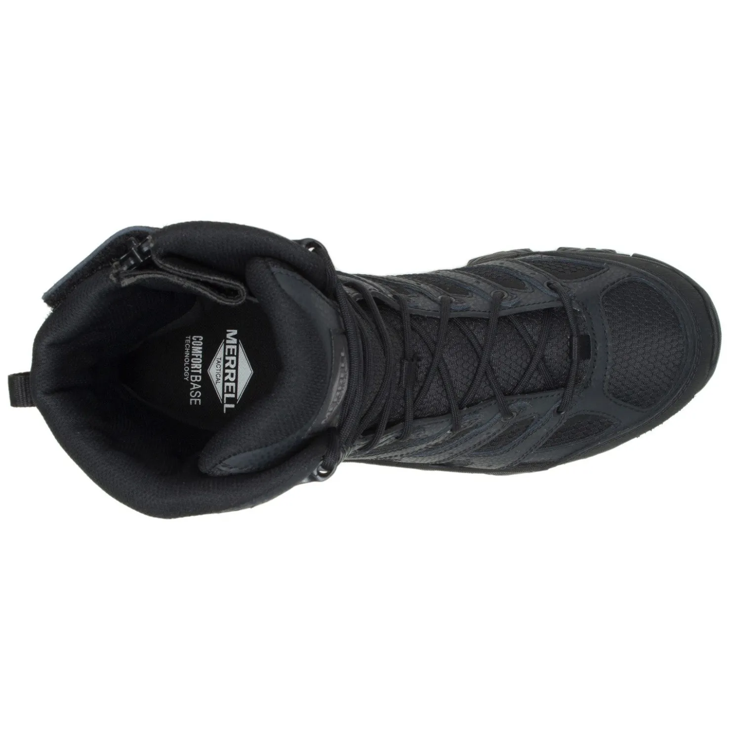 Boots*Merrell Men's , Moab 3 WP Tactical Zip 8in Work Boot Black