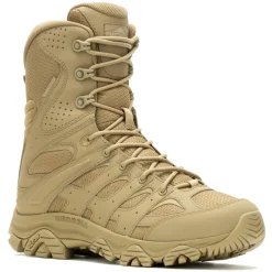 Work & Safety*Merrell Men's , Moab 3 WP Tactical Zip 8in Work Boot - Wide Width Dark Coyote