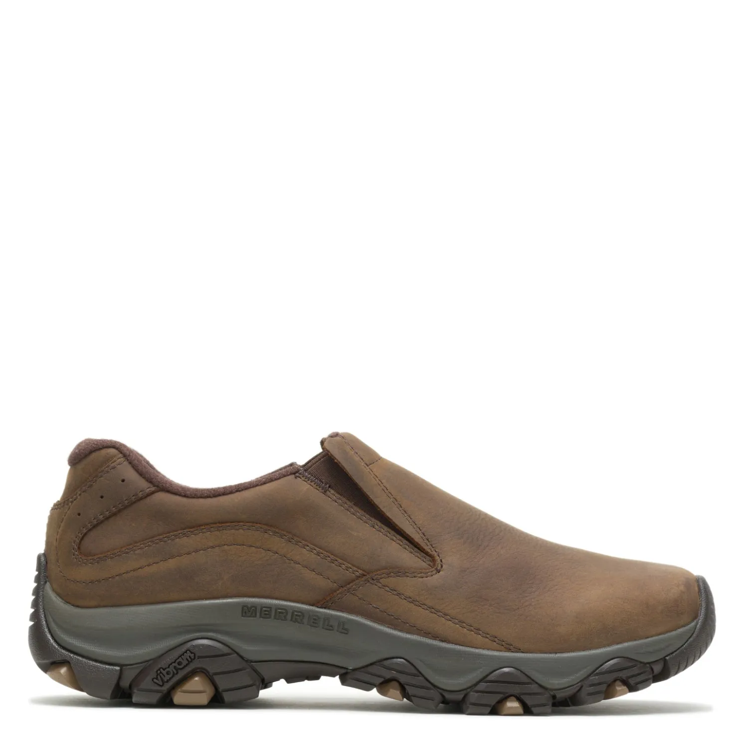 Sneakers & Athletics*Merrell Men's , Moab Adventure 3 Moc Slip-On - Wide Width Earth