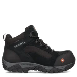 Work & Safety*Merrell Men's , Moab Onset Mid Waterproof Comp Toe Work Boot Black