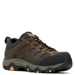 Work & Safety*Merrell Men's , Moab Vertex 2 Low Toe CF Safety Work Shoe - Wide Width Earth