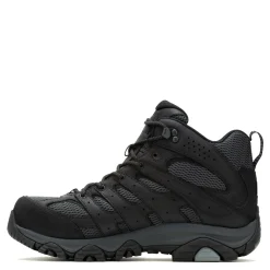 Work & Safety*Merrell Men's , Moab Vertex 2 Mid CF Safety Work Boot - Wide Width Black/Granite