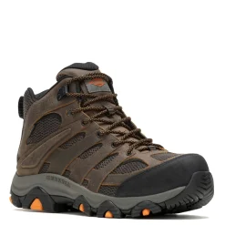 Work & Safety*Merrell Men's , Moab Vertex 2 Mid CF Safety Work Boot Earth