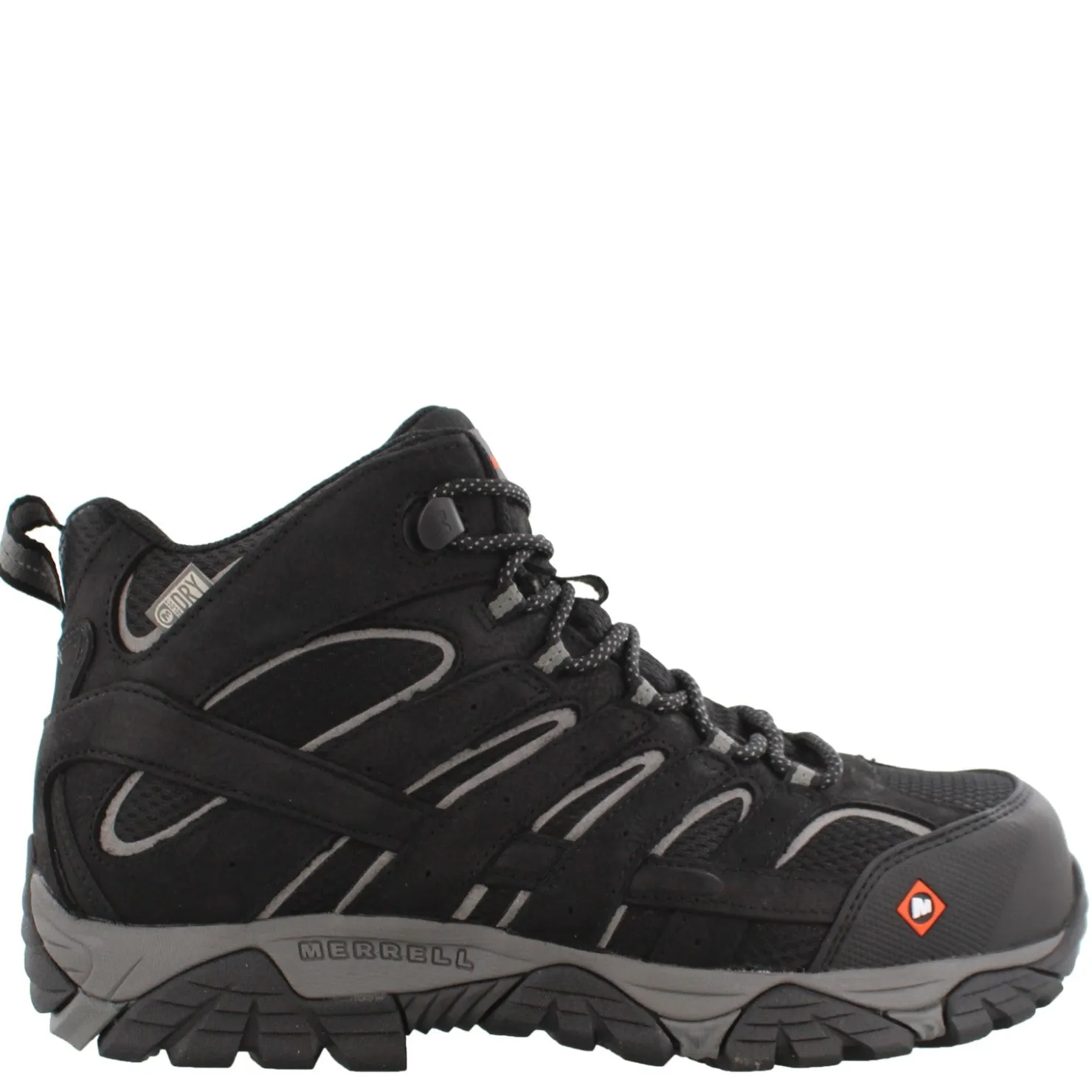 Boots*Merrell Men's , Moab Vertex Mid Waterproof Comp Toe - Wide Width Black