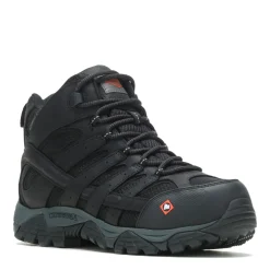 Work & Safety*Merrell Men's , Moab Vertex 2 Mid CF Safety Work Boot Black