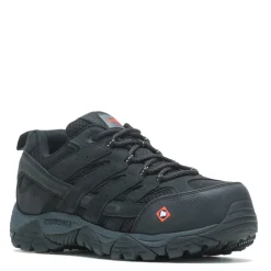 Work & Safety*Merrell Men's , Moab Vertex 2 Low Toe CF Safety Work Shoe Black