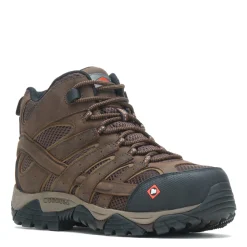 Work & Safety*Merrell Men's , Moab Vertex 2 Mid CF Safety Work Boot Clay