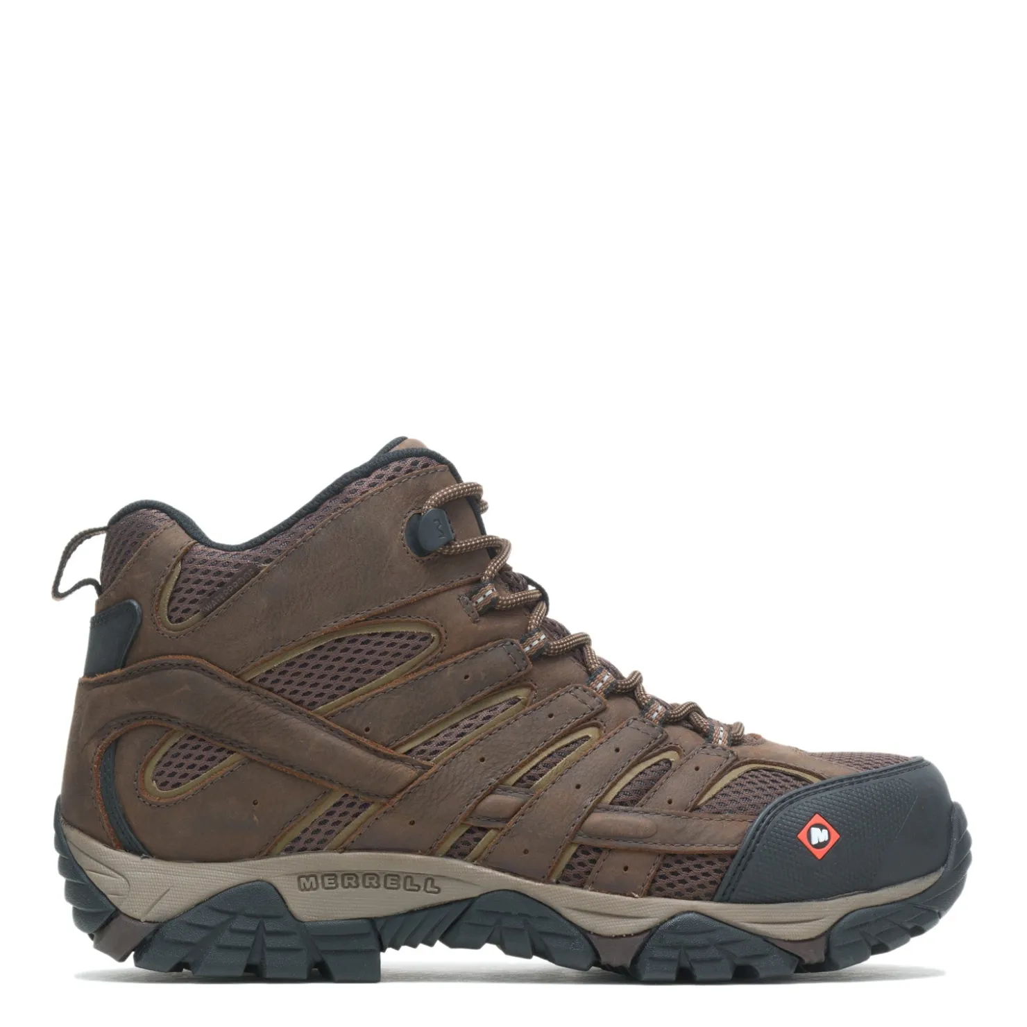 Boots*Merrell Men's , Moab Vertex 2 Mid CF Safety Work Boot Clay