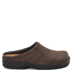 Slip-On Shoes*Naot Men's , Bjorn Clog Oily Brown Nubuck