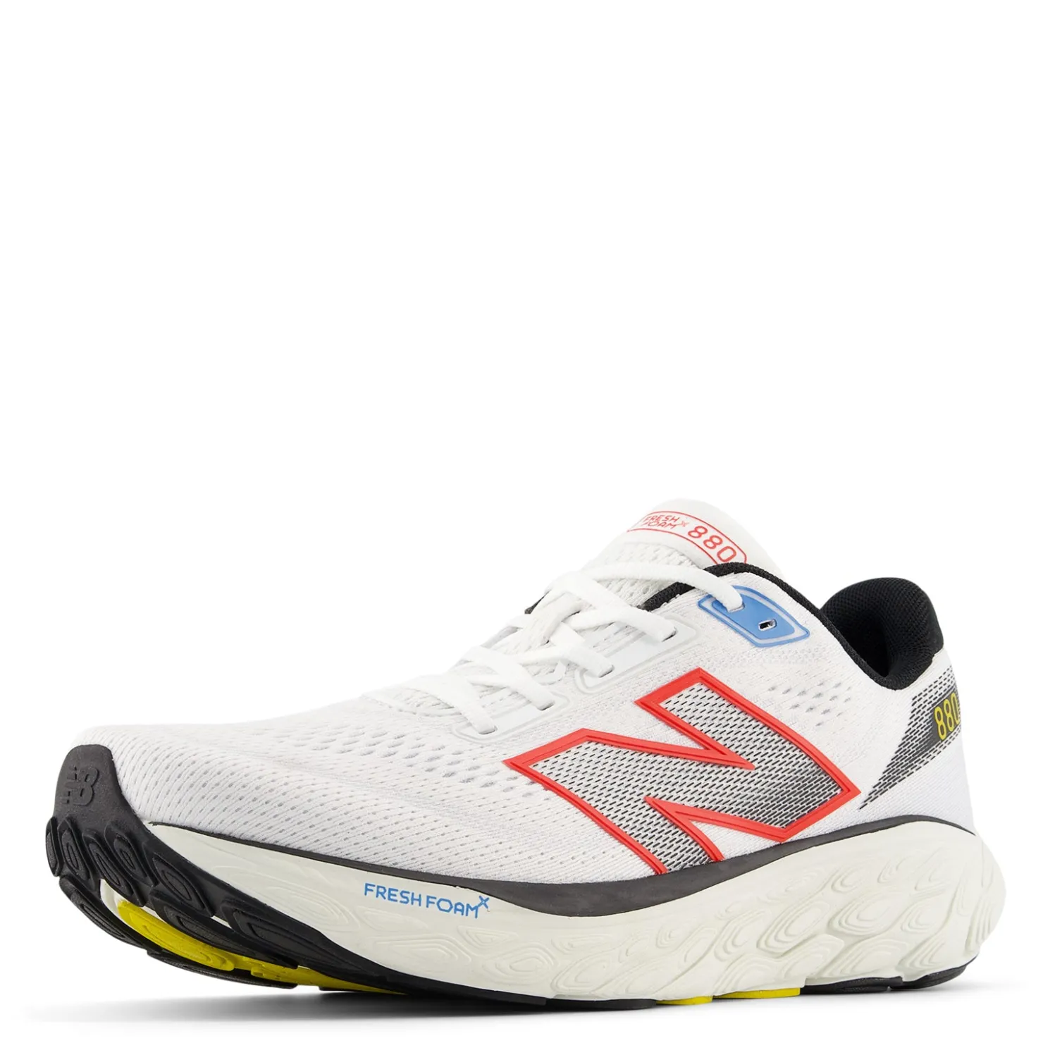 Running*New Balance Men's , Fresh Foam 880v14 Running Shoe White/Neo Flame