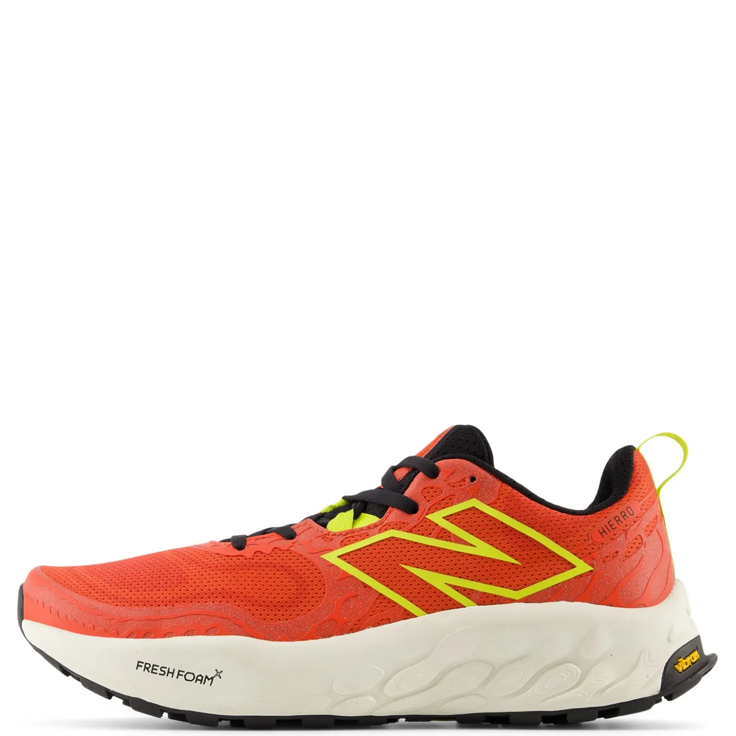 Trail & Hiking*New Balance Men's , Fresh Foam X Hierro v8 Trail Running Shoe Neo Flame/Tea Tree/Angora