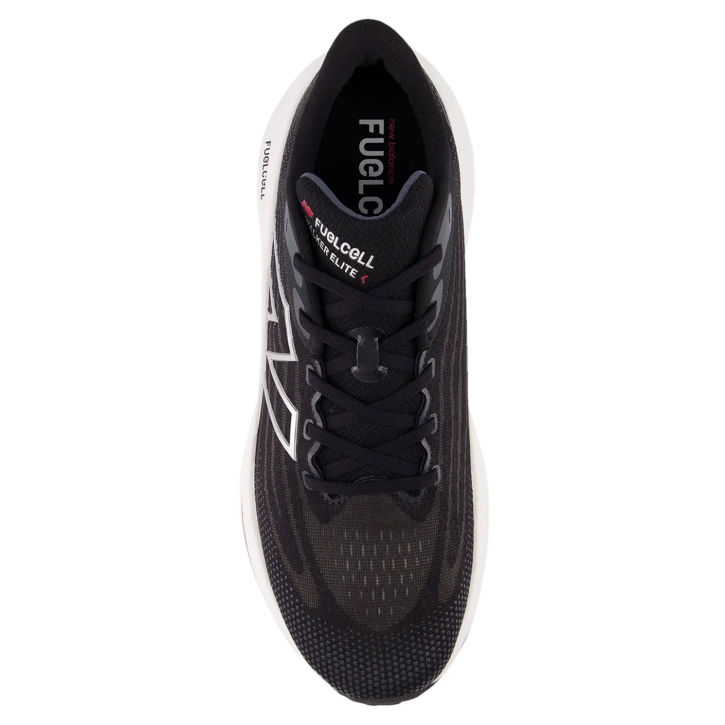 Walking*New Balance Men's , FuelCell Walker Elite Walking Shoe Black White Red