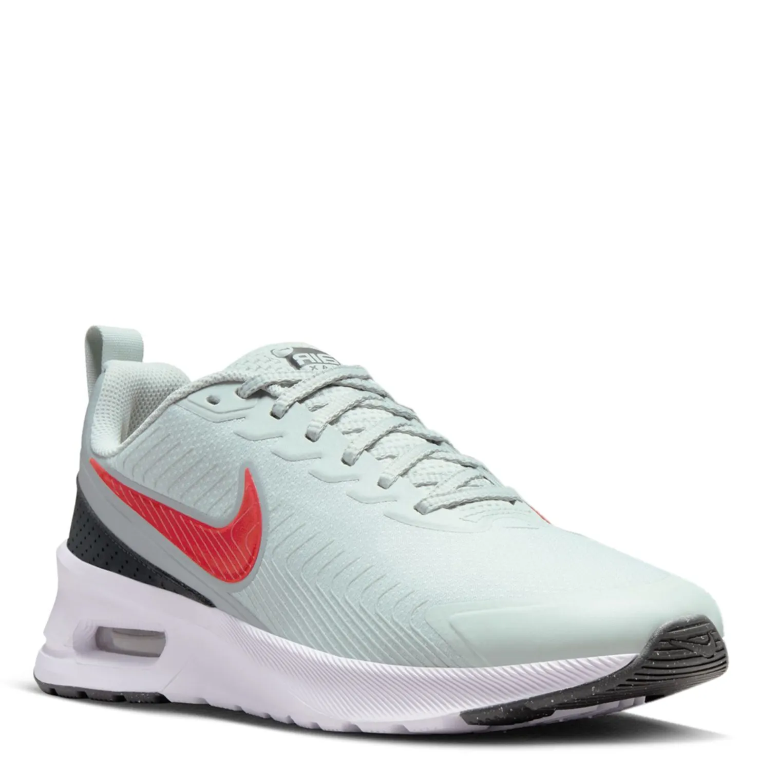 Running*Nike Men's , Air Max Nuaxis Running Shoe Light Silver/Picante Red-Light Pumice