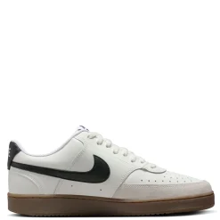 Fashion & Street*Nike Men's , Court Vision Low Sneaker Sail/Black-Lt Orewood Brn-White