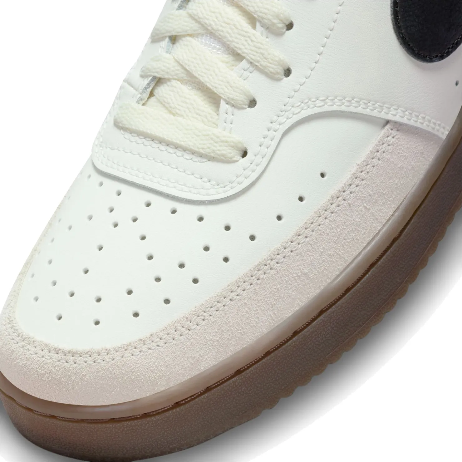Sneakers & Athletics*Nike Men's , Court Vision Low Sneaker Sail/Black-Lt Orewood Brn-White