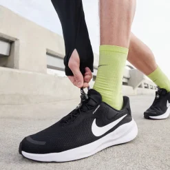 Sneakers & Athletics*Nike Men's , Revolution 7 EasyOn Running Shoe Black/White