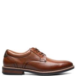 Dress*Nunn Bush Men's , Centro Flex Plain Toe Oxford Cognac