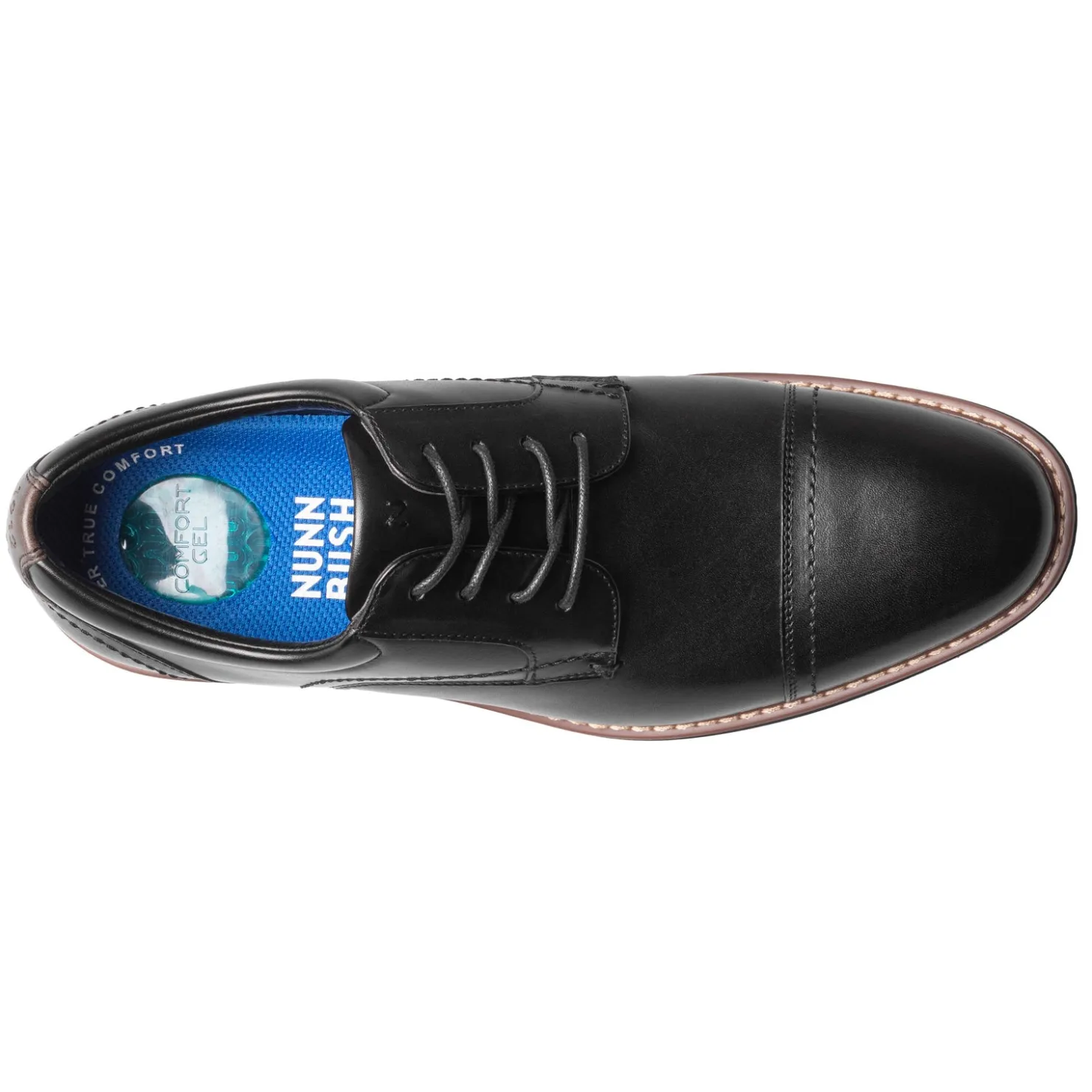 Dress*Nunn Bush Men's , Centro Flex Cap Toe Oxford Black