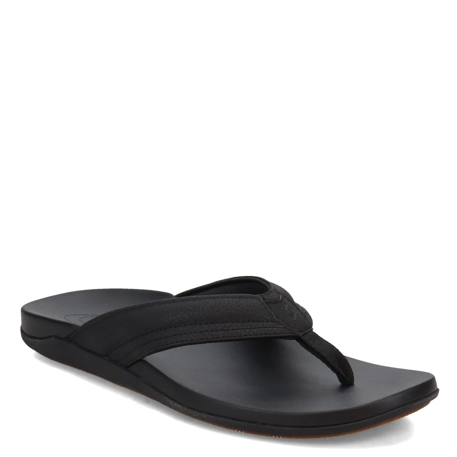 Flip Flops*OluKai Men's , Maha Thong Sandal Black Black