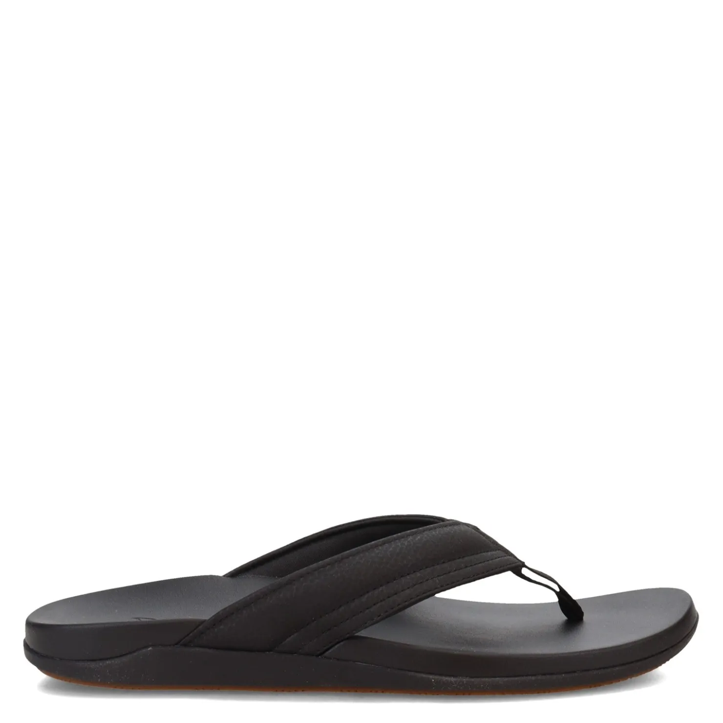 Flip Flops*OluKai Men's , Maha Thong Sandal Black Black
