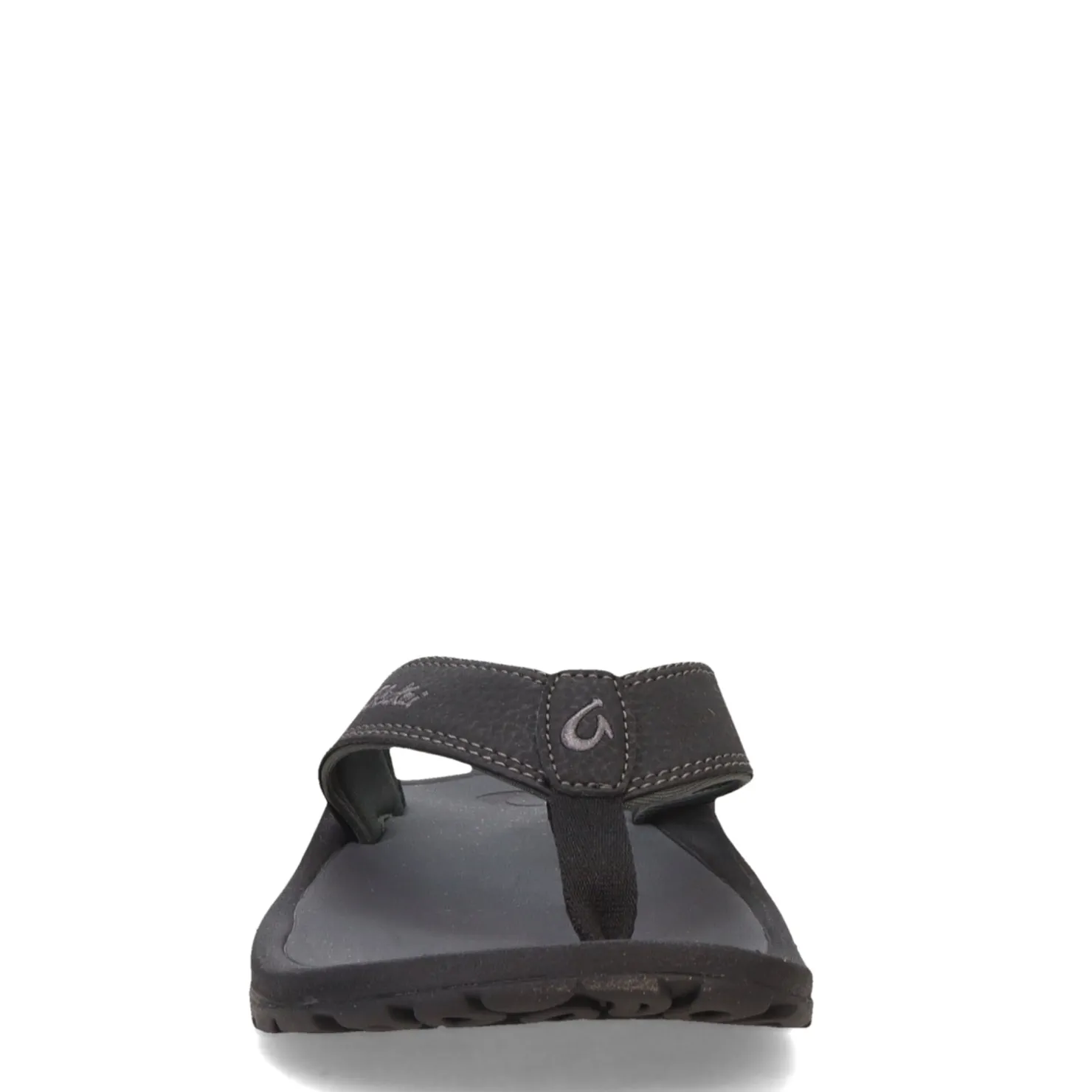 Flip Flops*OluKai Men's , Ohana Sandal Black/Dk Shadow