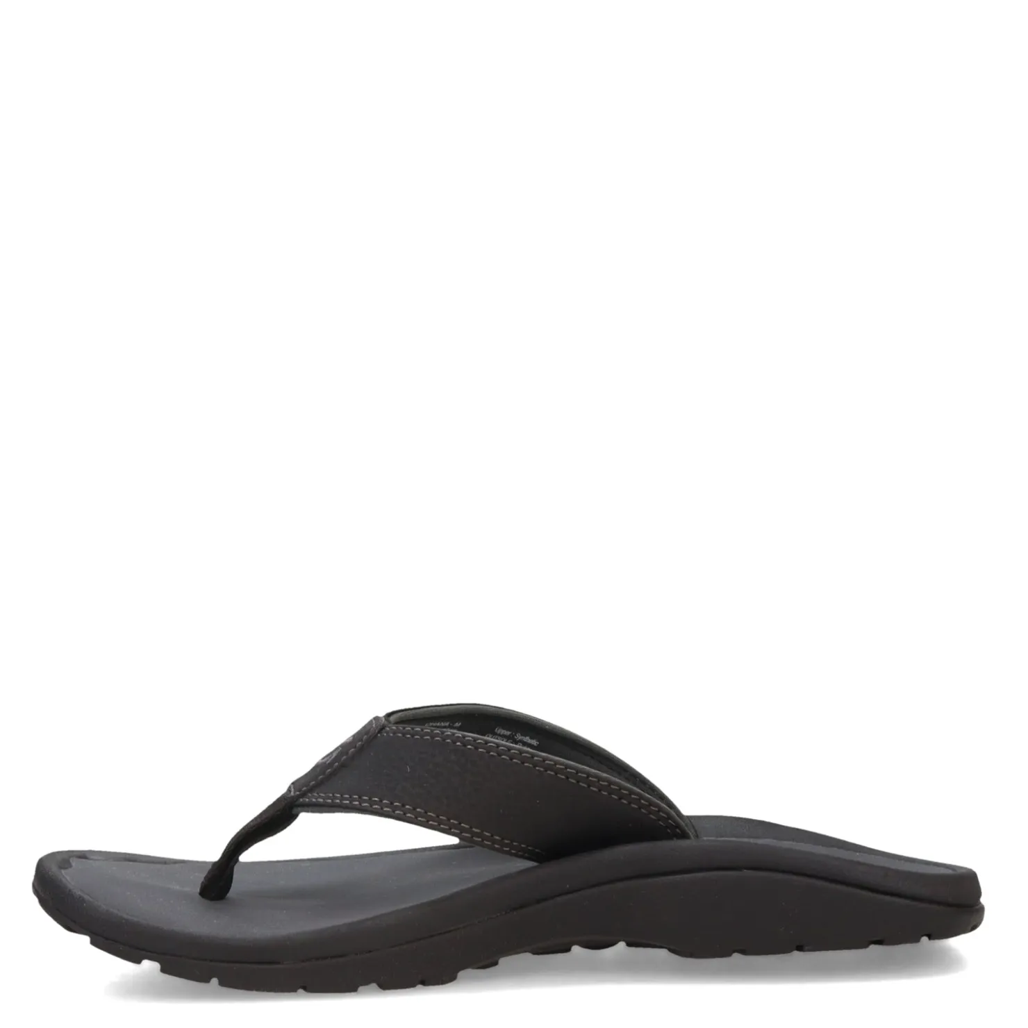 Flip Flops*OluKai Men's , Ohana Sandal Black/Dk Shadow
