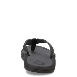 Flip Flops*OluKai Men's , Ohana Sandal Black/Dk Shadow