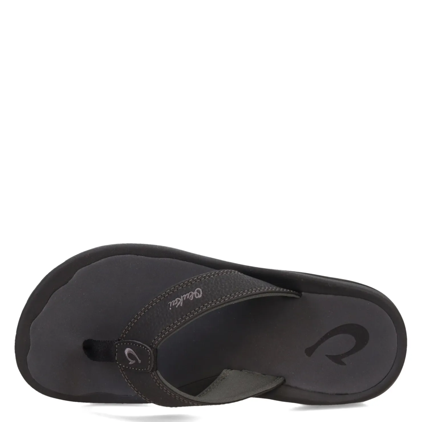 Flip Flops*OluKai Men's , Ohana Sandal Black/Dk Shadow