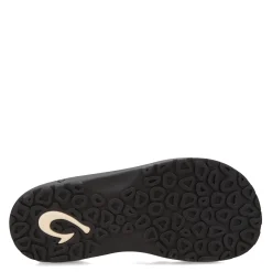 Flip Flops*OluKai Men's , Ohana Sandal Black/Dk Shadow