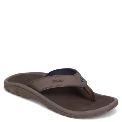 Flip Flops*OluKai Men's , Ohana Sandal Dk Wood/Dk Wood