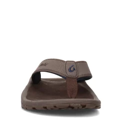 Sandals*OluKai Men's , Ohana Sandal Dk Wood/Dk Wood