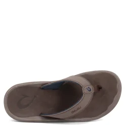 Sandals*OluKai Men's , Ohana Sandal Dk Wood/Dk Wood