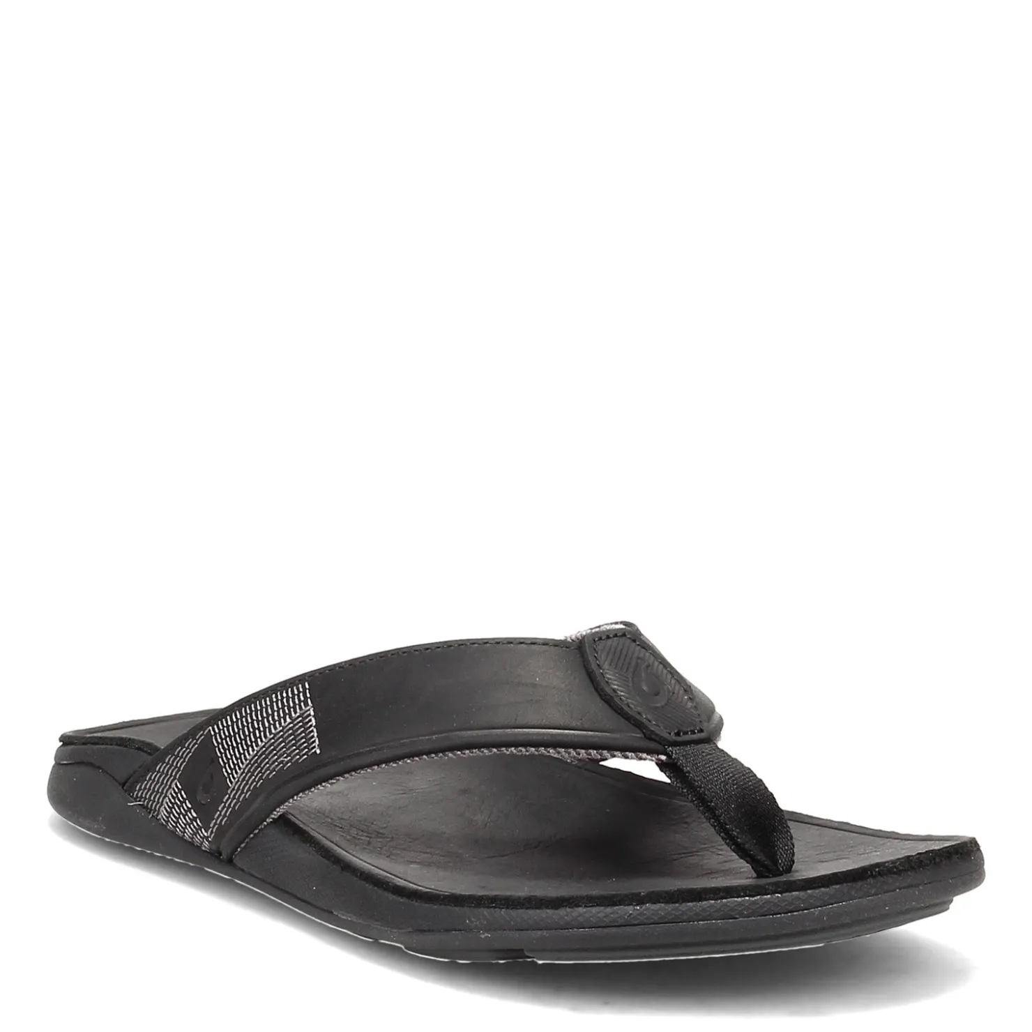 Flip Flops*OluKai Men's , Tuahine Sandal Black